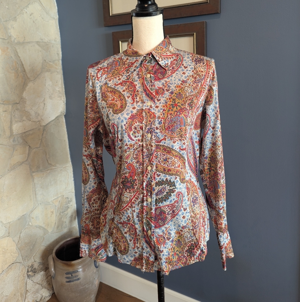 Etro Paisley Button Down Blouse